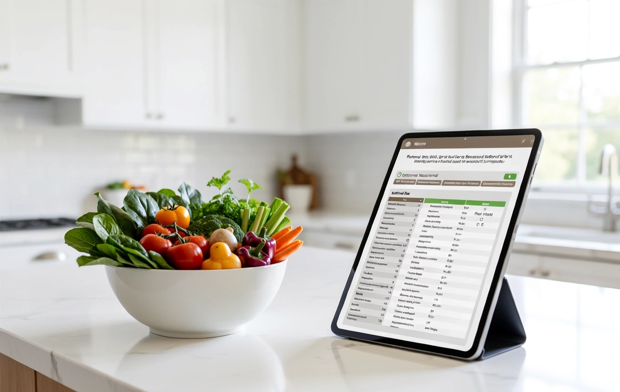 Frische gesunde Ernährung im Alltag