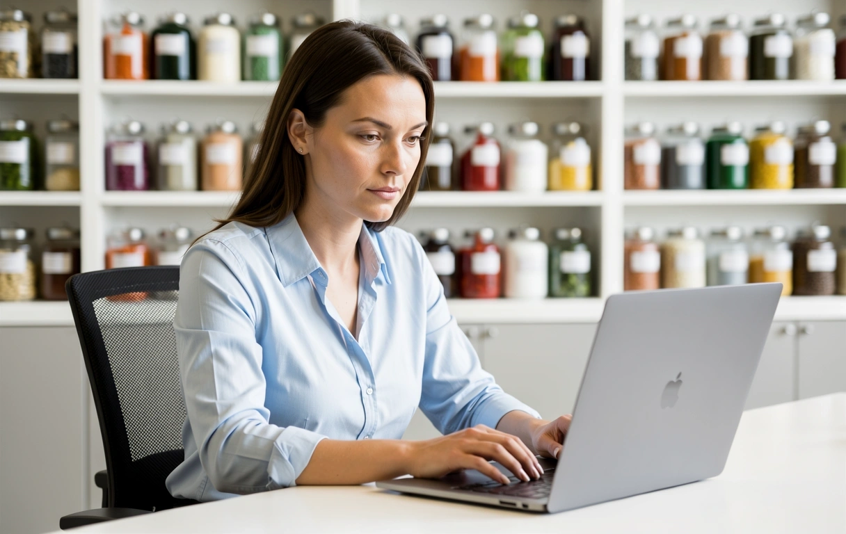 Nutritionist at work